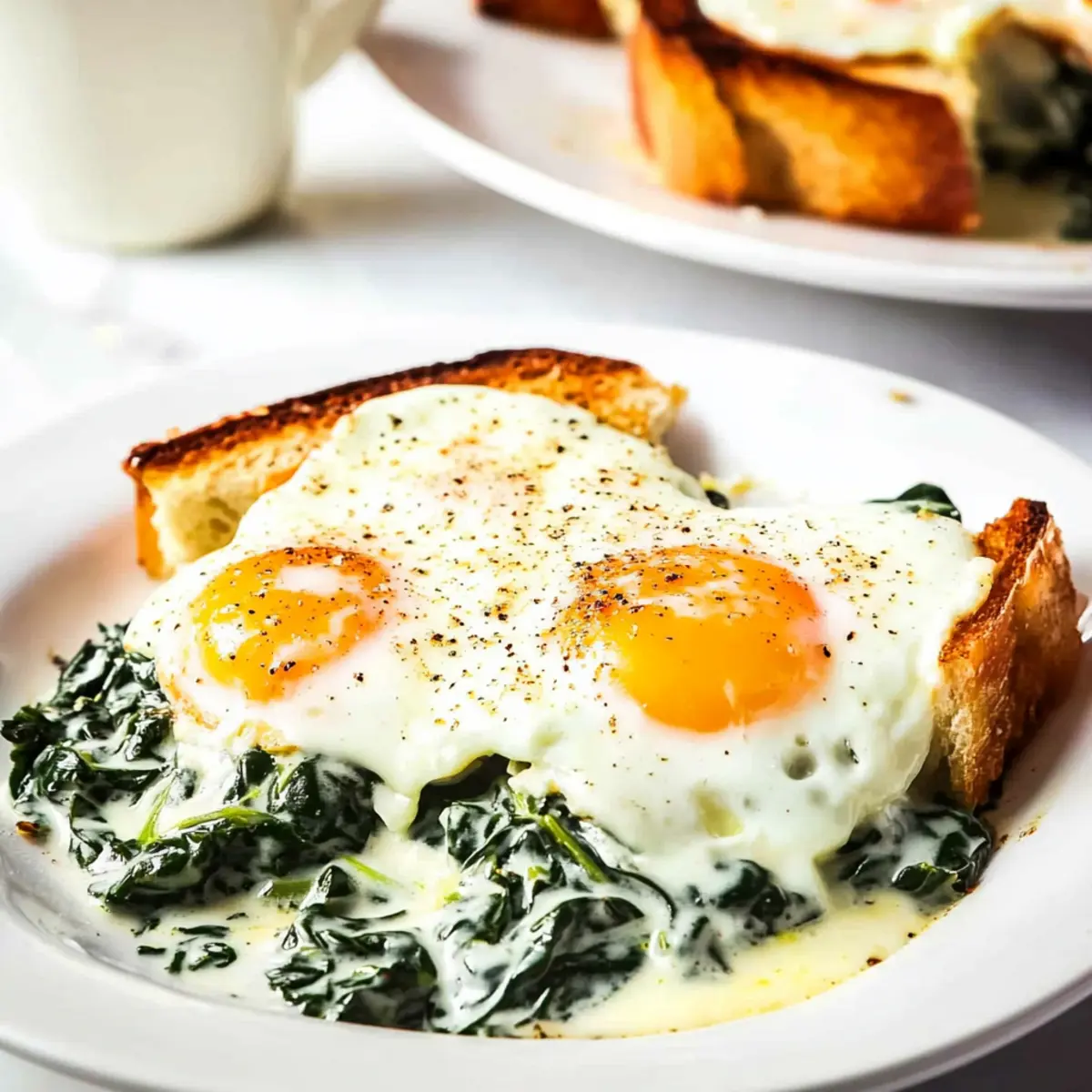 Baked Eggs Florentine