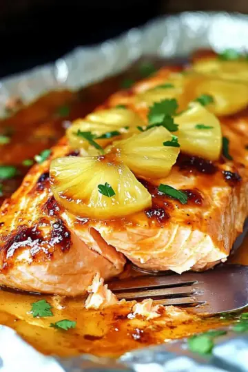Sweet and Spicy Pineapple Salmon