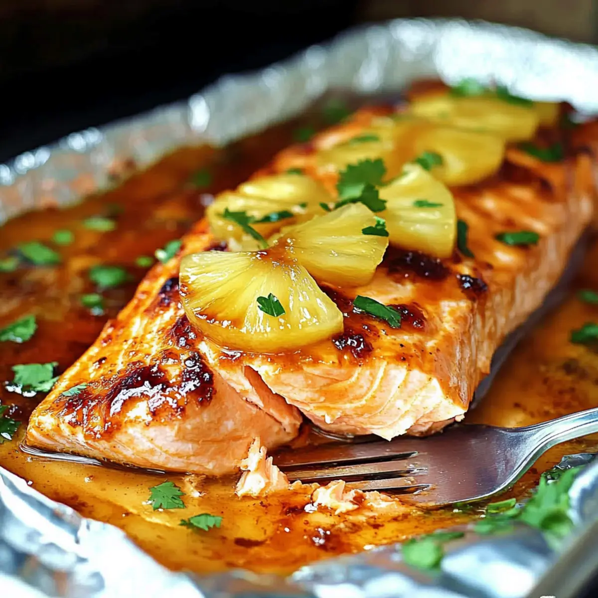 Sweet and Spicy Pineapple Salmon
