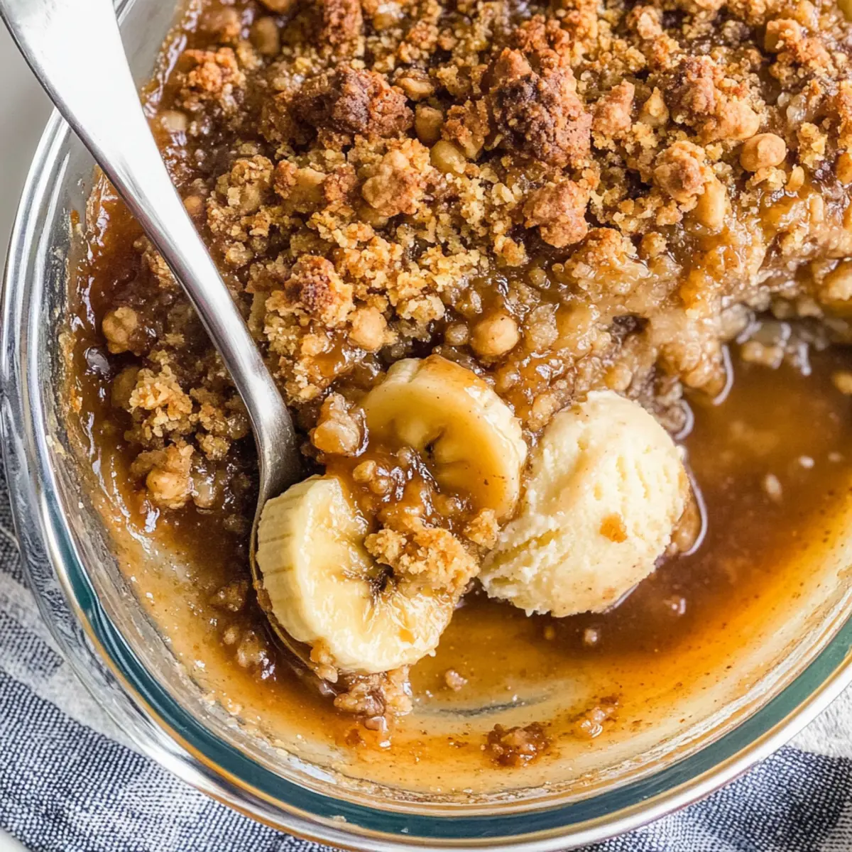 Bananas Foster Crisp