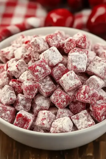 Cherry Cheesecake Puppy Chow