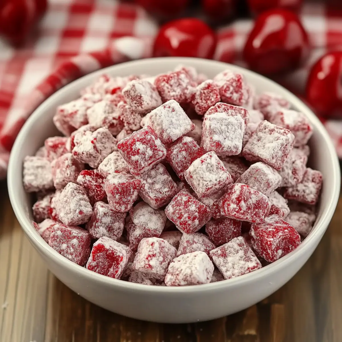 Cherry Cheesecake Puppy Chow