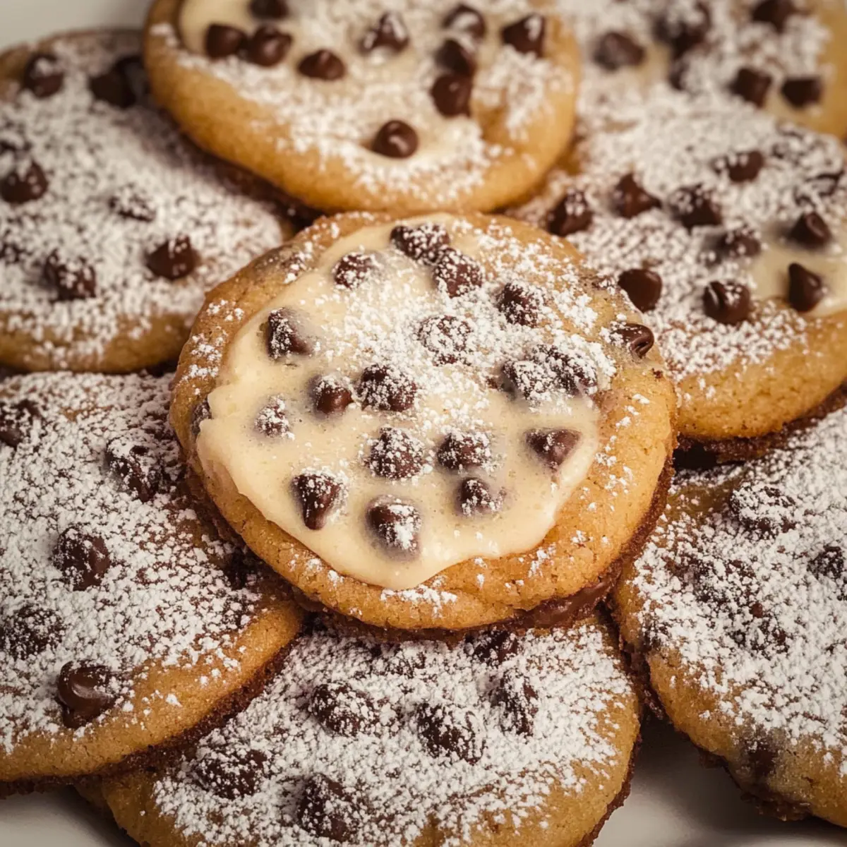 Cannoli Cookies with Ricotta Cream Filling
