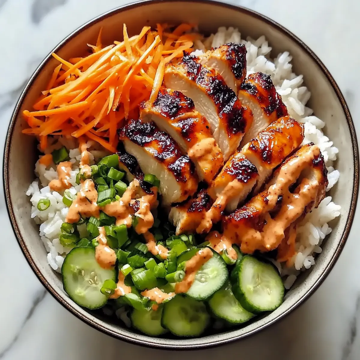 Korean BBQ Chicken Bowls