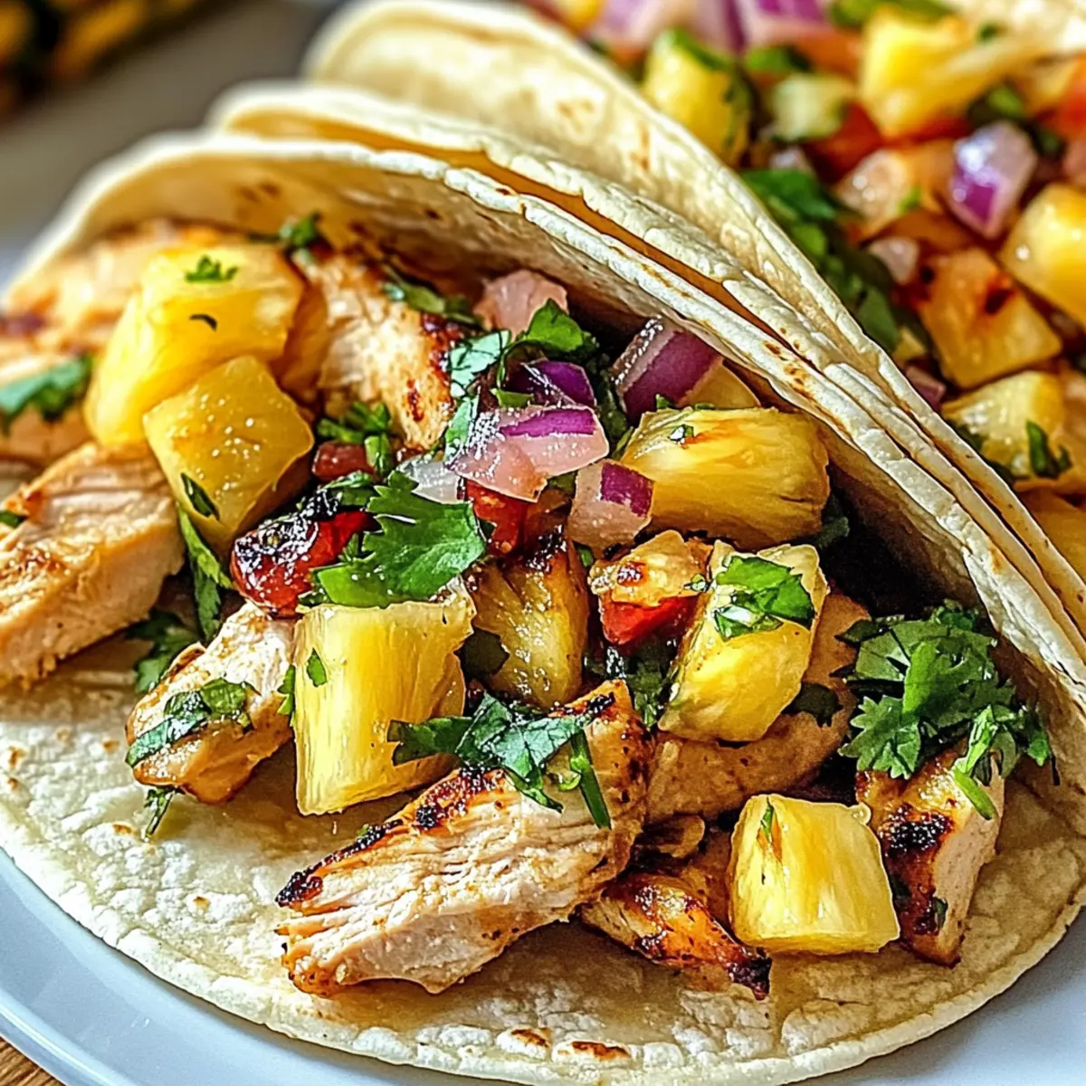 Pineapple Chicken Tacos