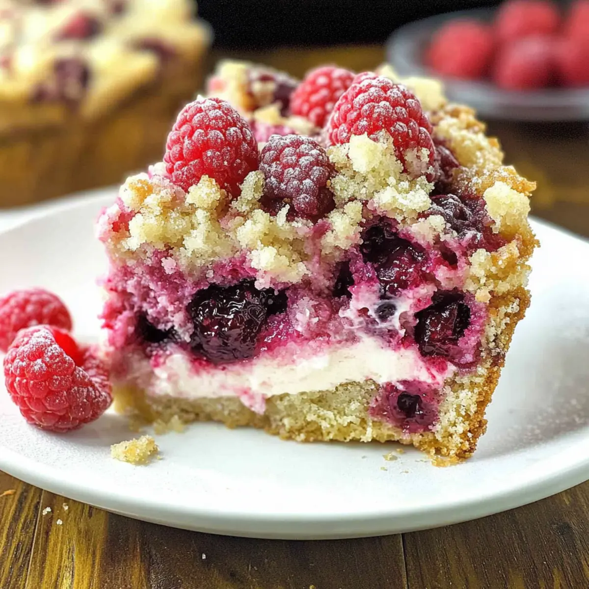 Raspberry Cream Cheese Coffee Cake