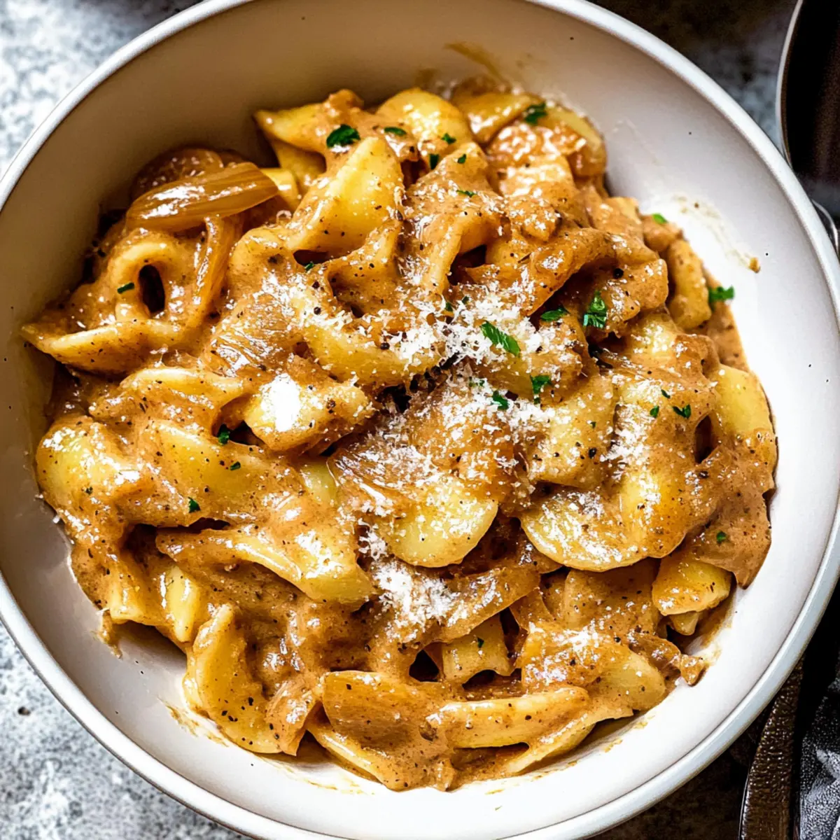 One Pot French Onion Pasta