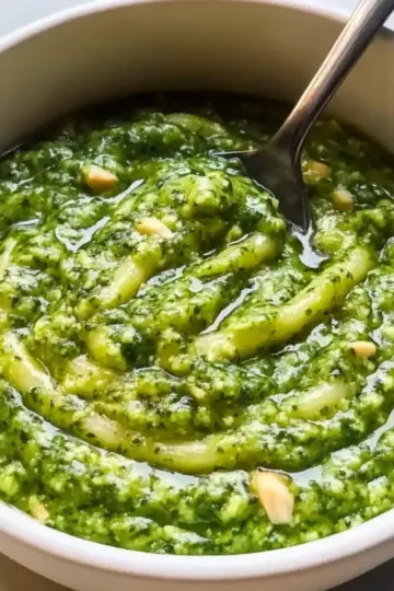 Fresh Garlic Scape Pesto