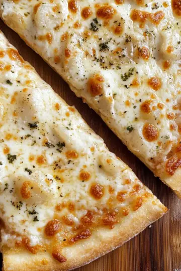 Thin Crust Two-Cheese White Pizza