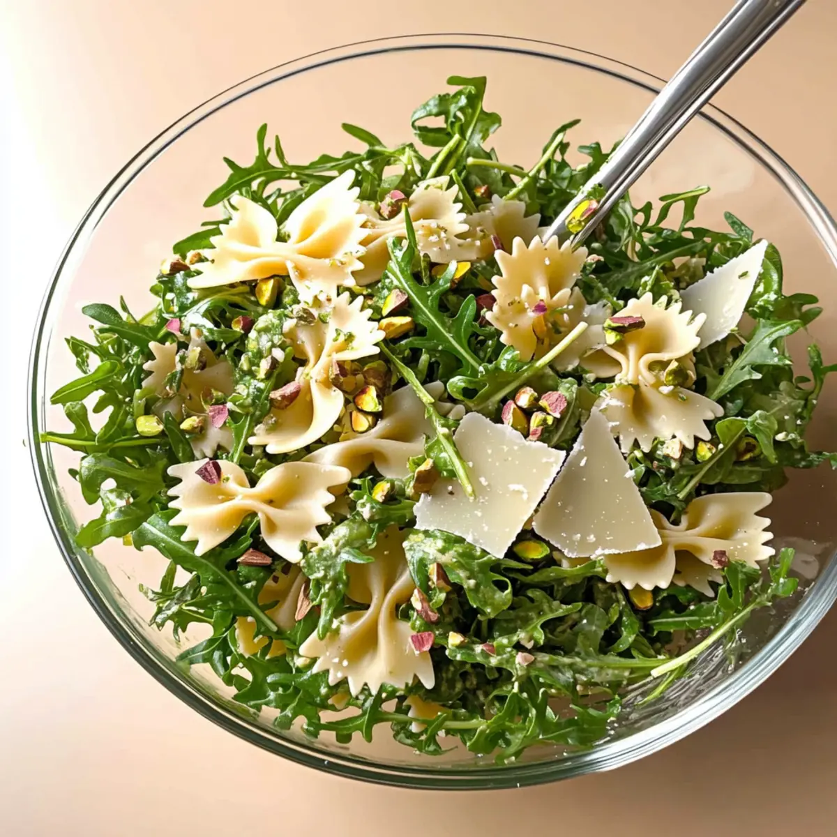 Lemon Pasta Salad with Arugula and Parmesan
