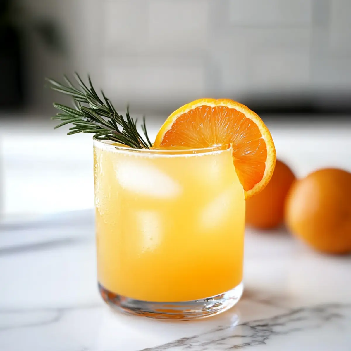 Tangerine Rosemary Mocktail