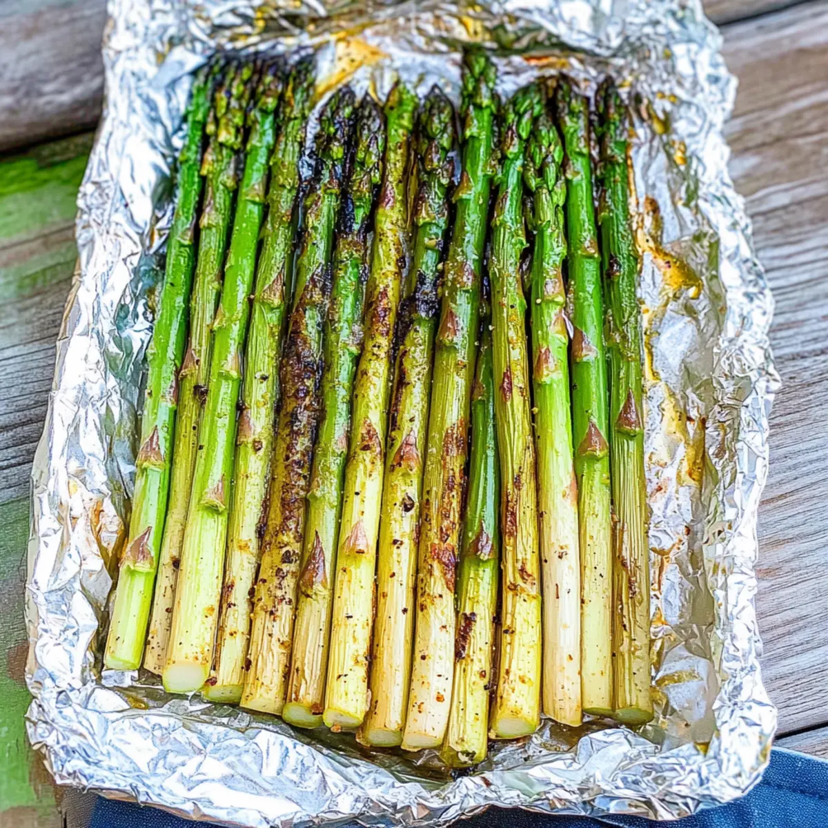 Grilled Asparagus in Foil