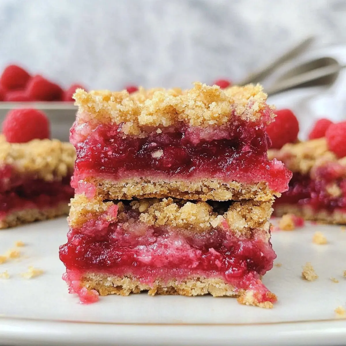 Raspberry Streusel Bars