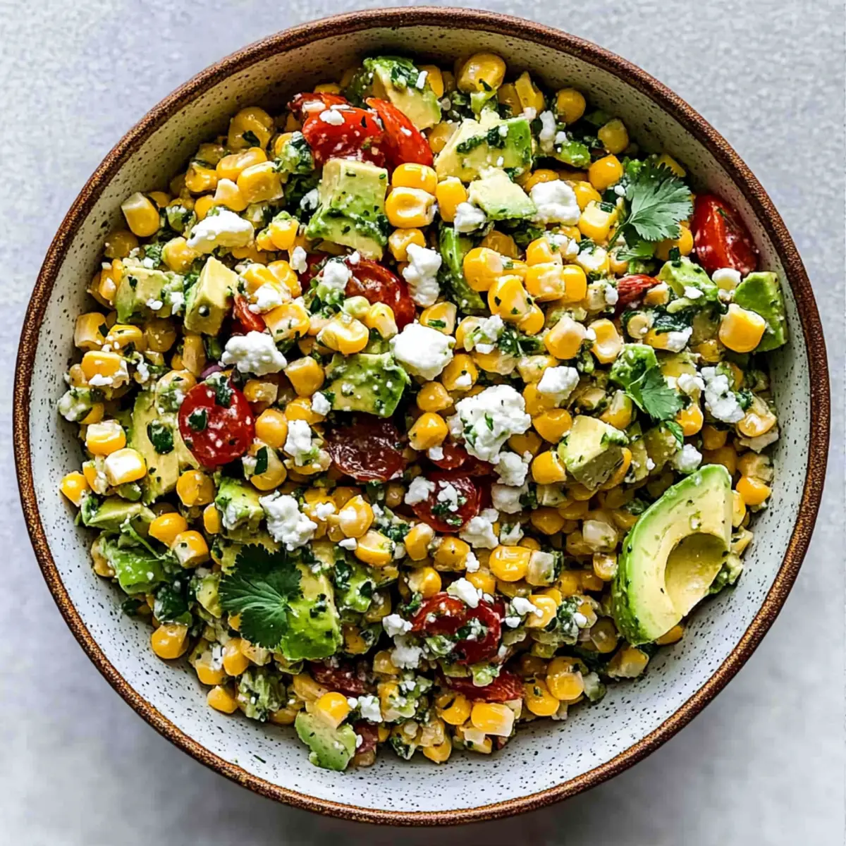 Grilled Corn Avocado Salad