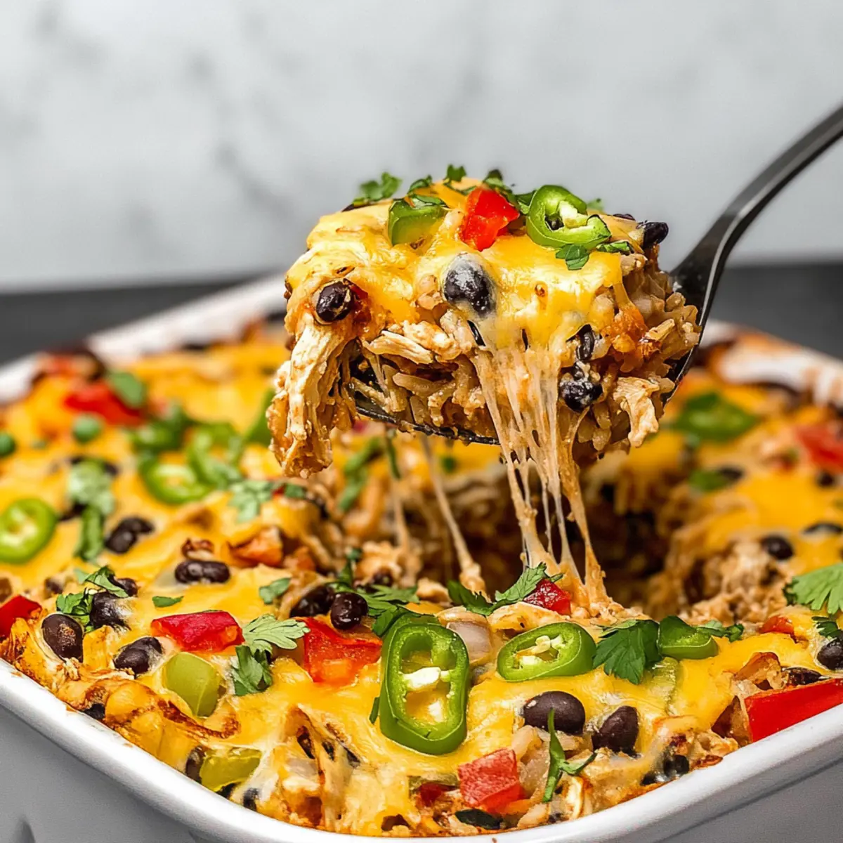 Chicken Burrito Casserole