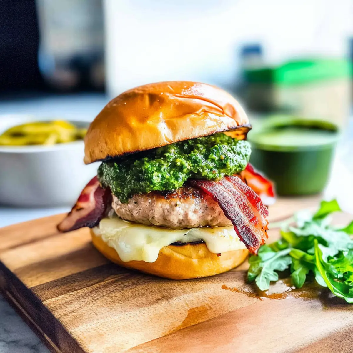 Grilled Lamb Burger
