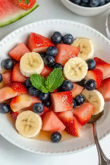 Red, White, and Blue Fruit Salad
