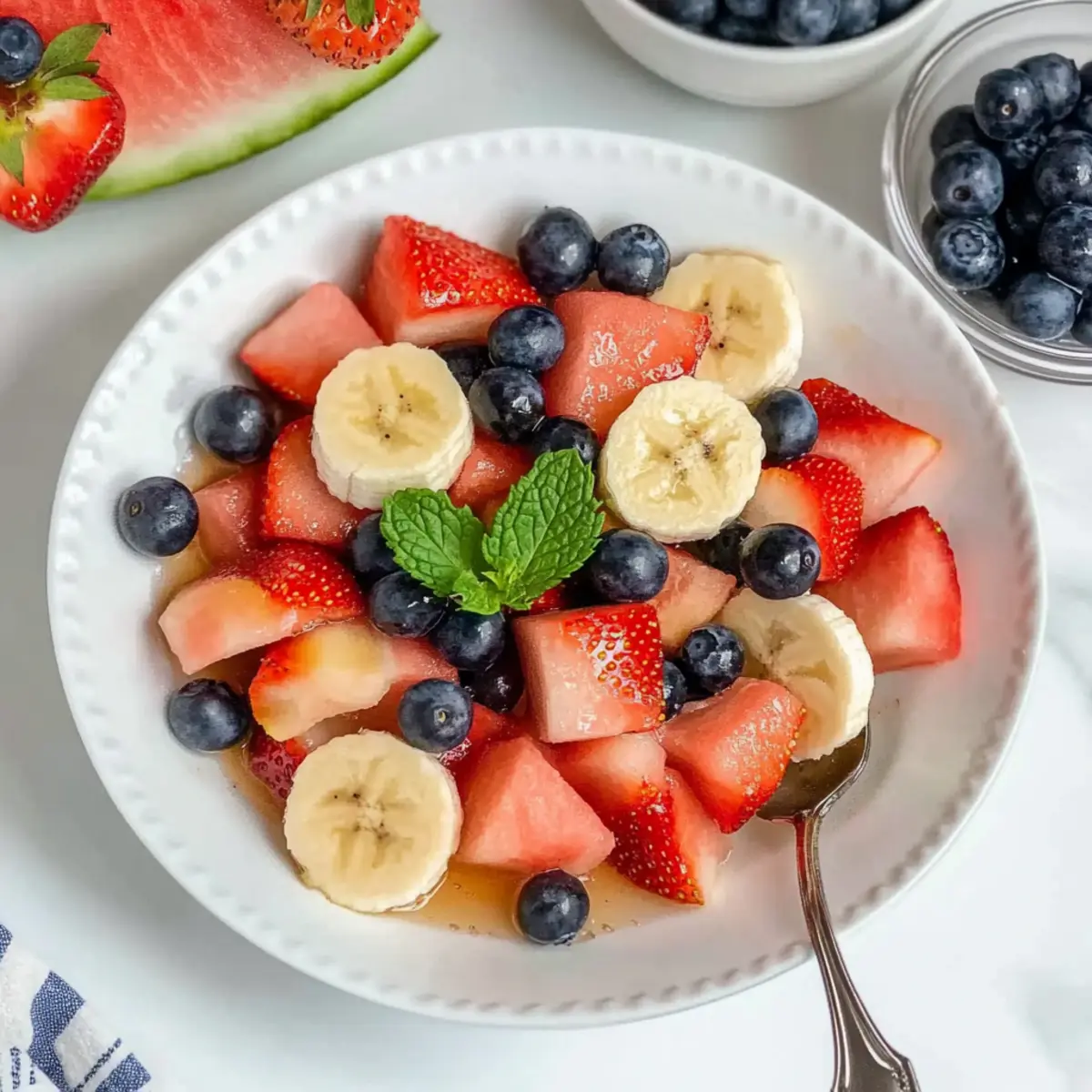 Red, White, and Blue Fruit Salad