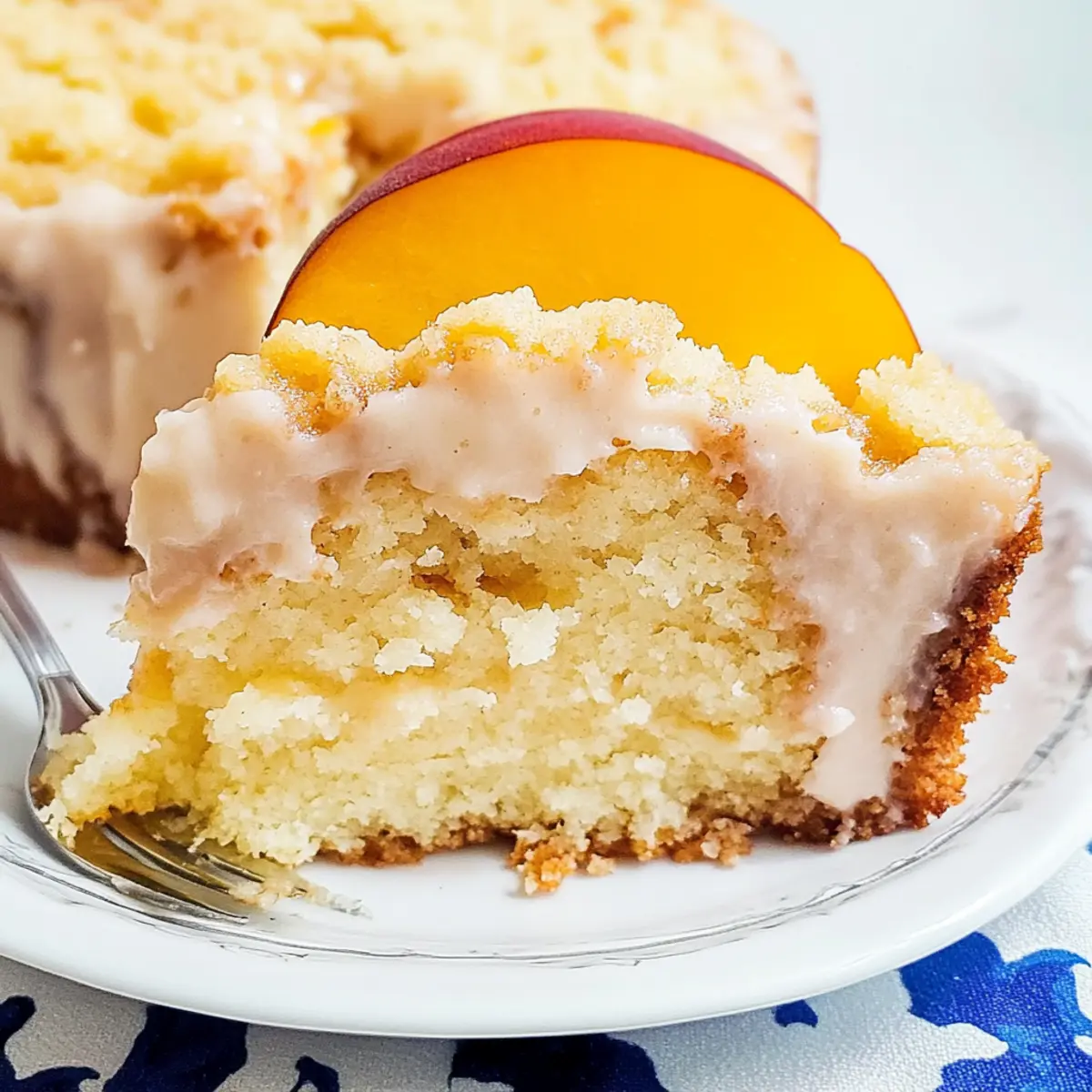 Peach Crumble Cake