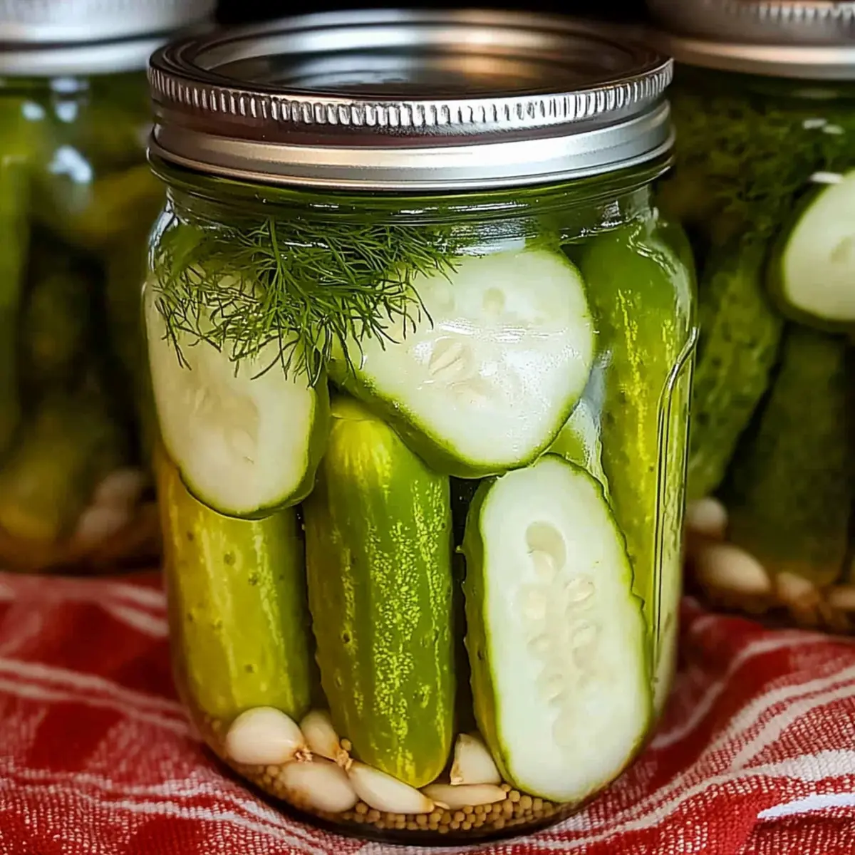 Crunchy Dill Pickle Recipe