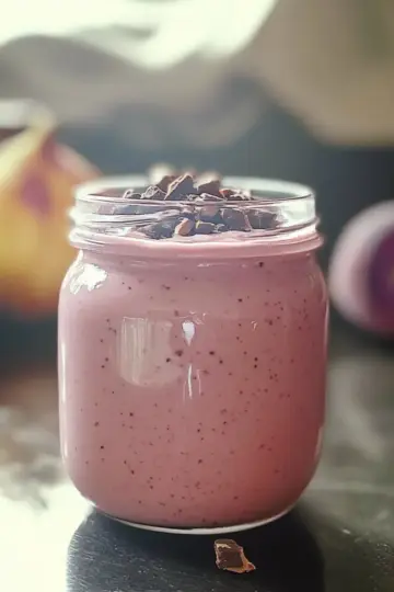 Spiced Chocolate Plum Smoothie