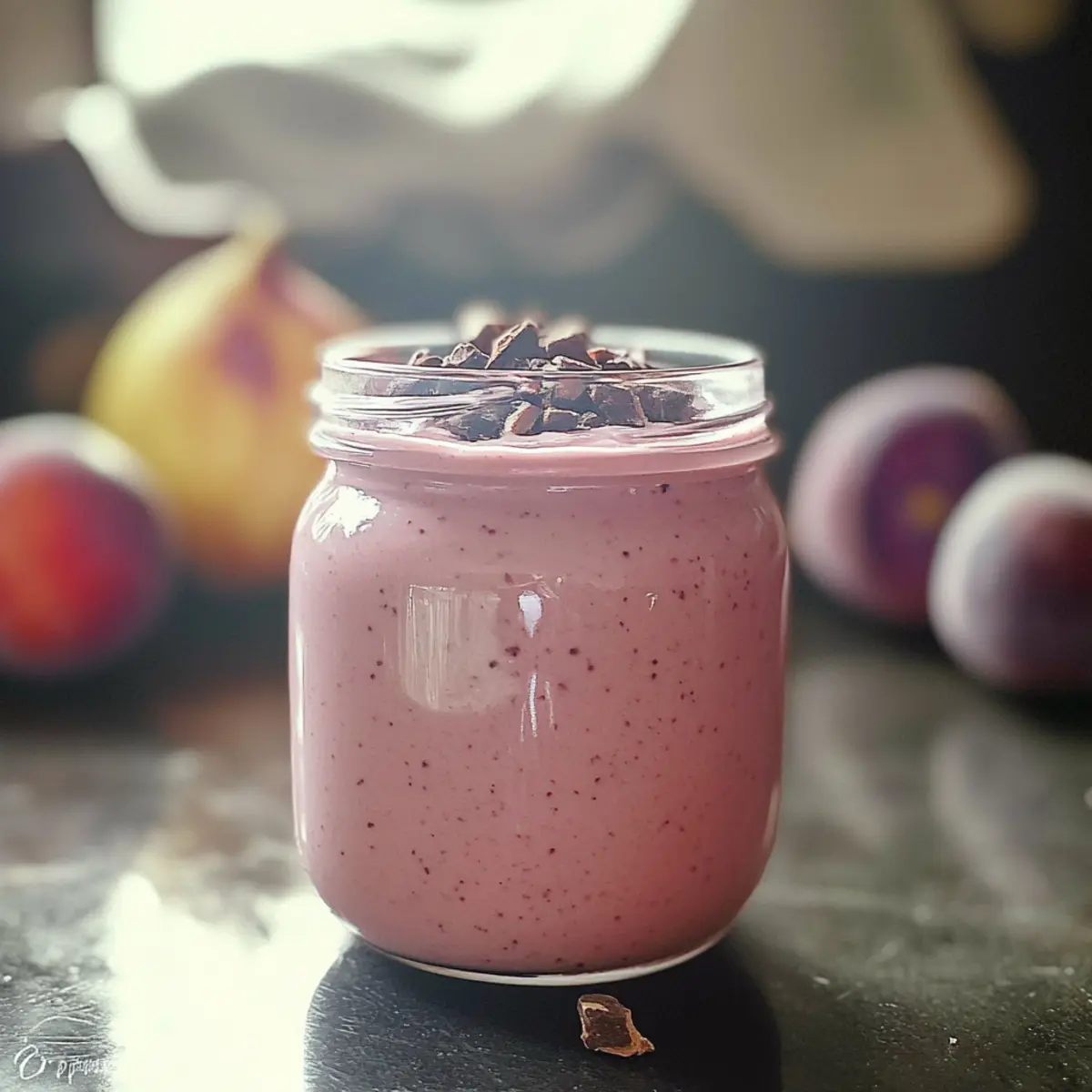 Spiced Chocolate Plum Smoothie