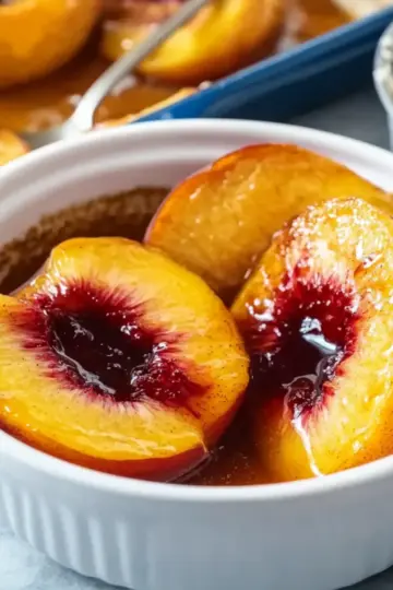 Oven Baked Peaches