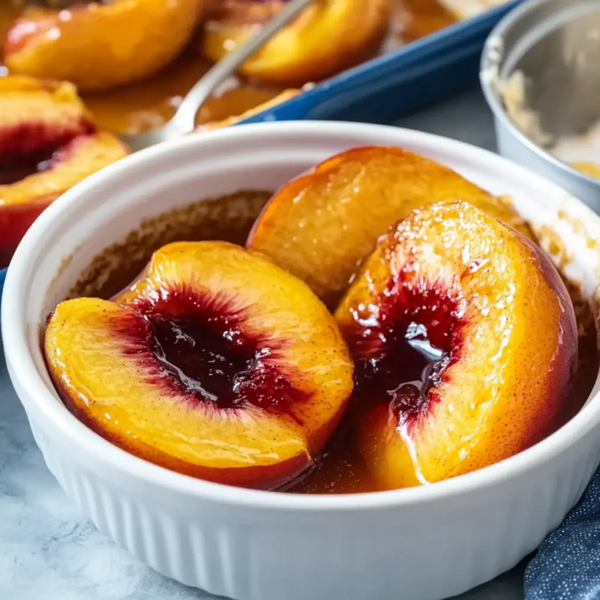 Oven Baked Peaches