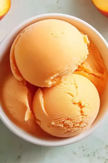 Fresh Peach Sorbet