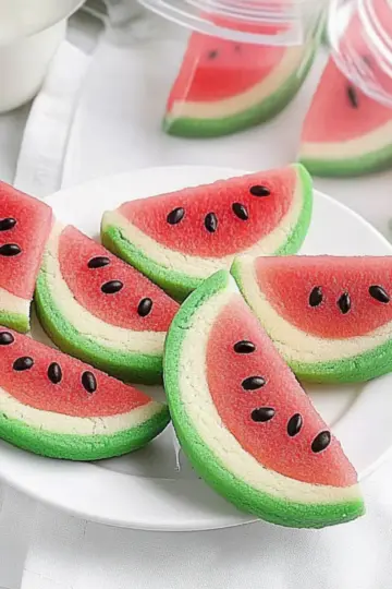 Watermelon Slice Cookies