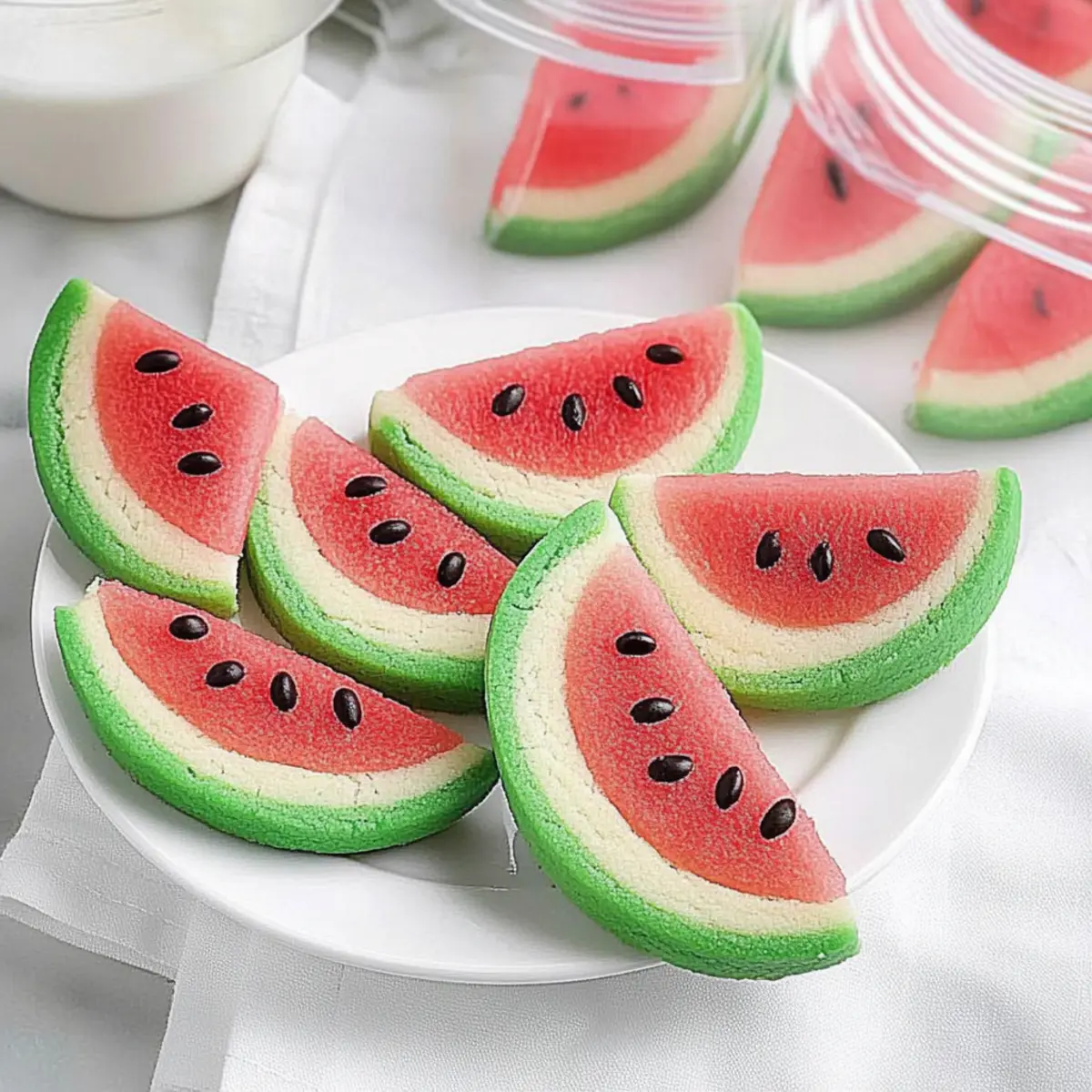 Watermelon Slice Cookies