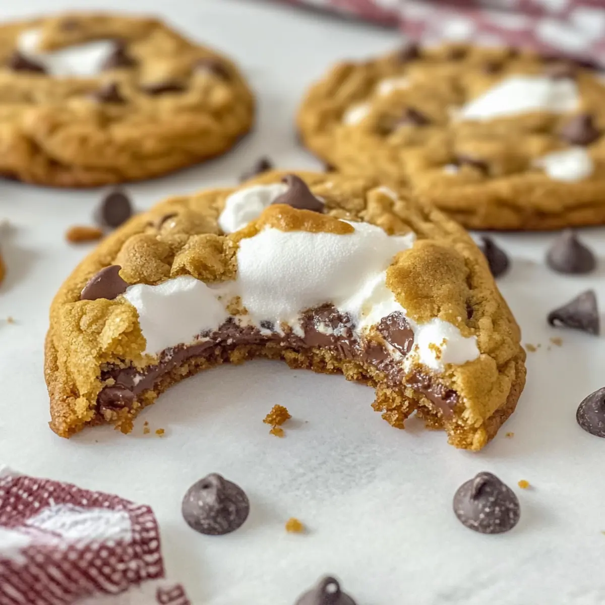 Chocolate Chip Marshmallow Cookies