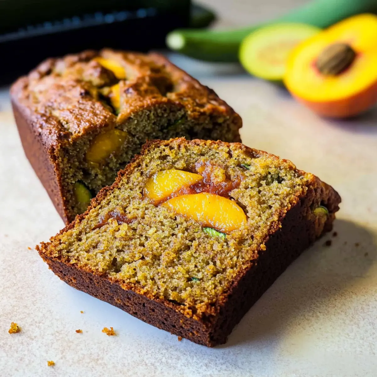 Peach Zucchini Bread