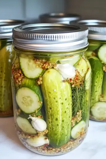 Refrigerator Garlic Dill Pickles