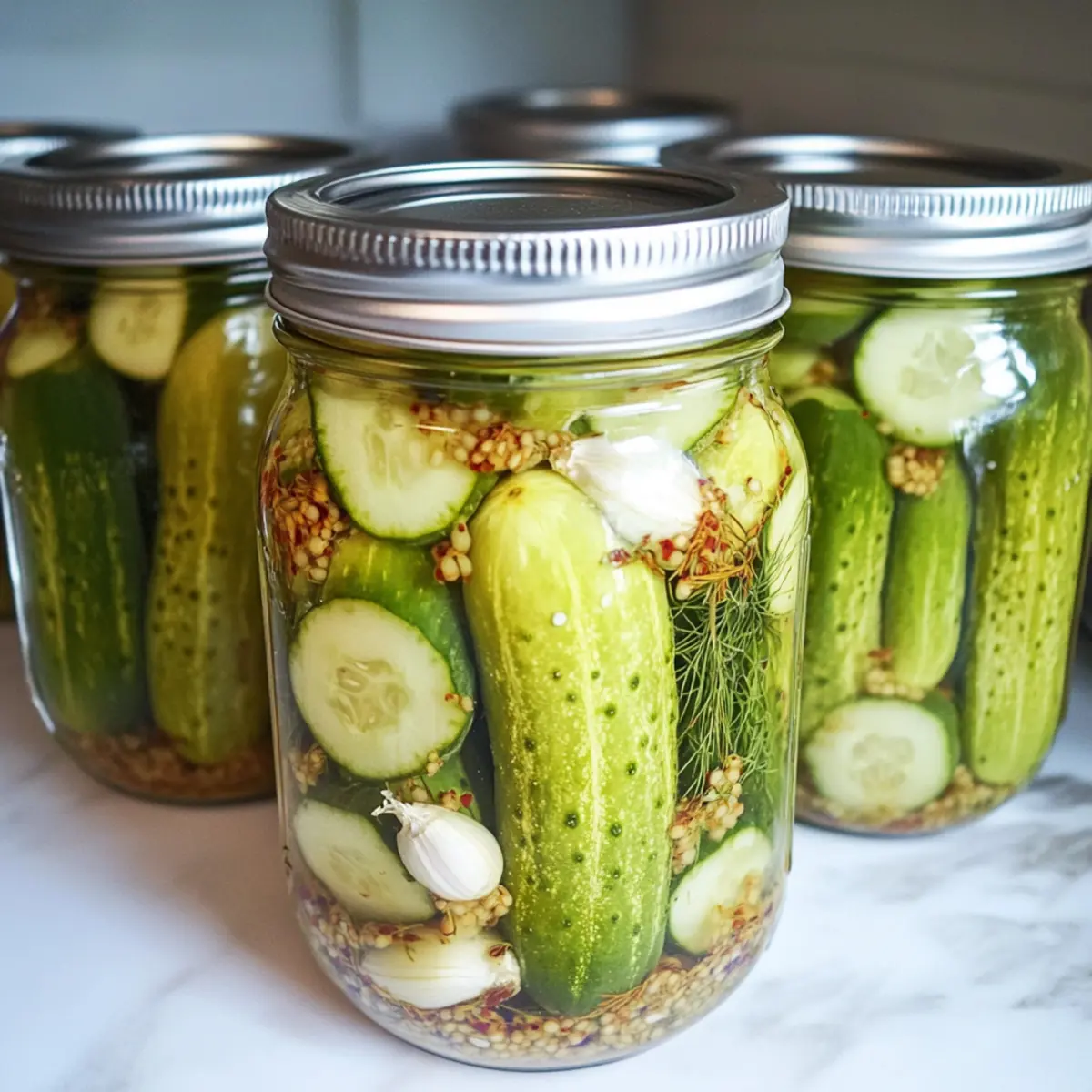 Refrigerator Garlic Dill Pickles