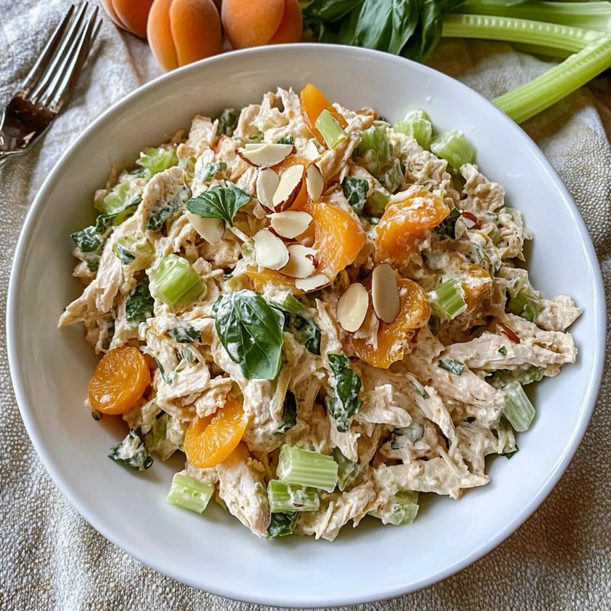 Apricot Basil Chicken Salad