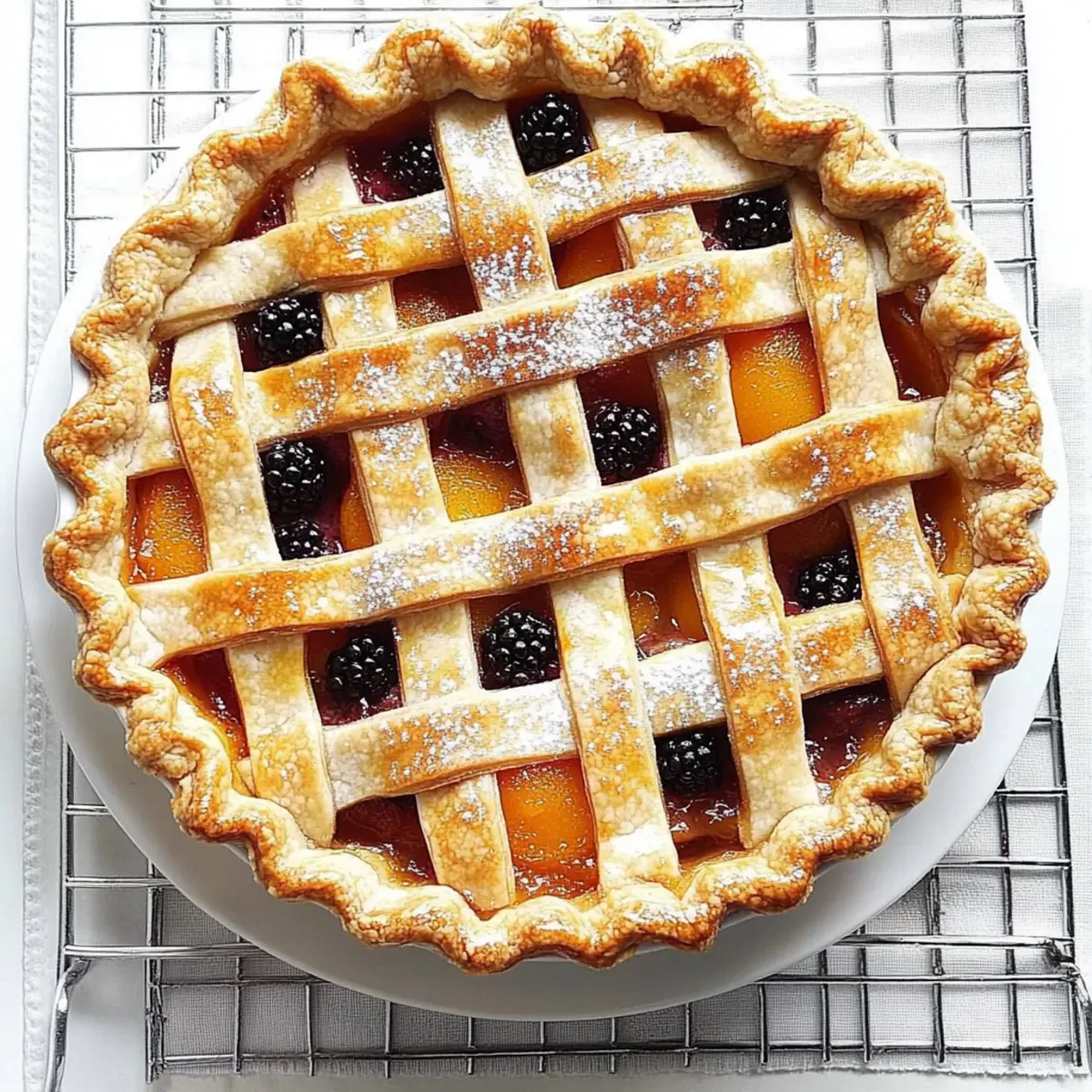Apricot-Blackberry Pie
