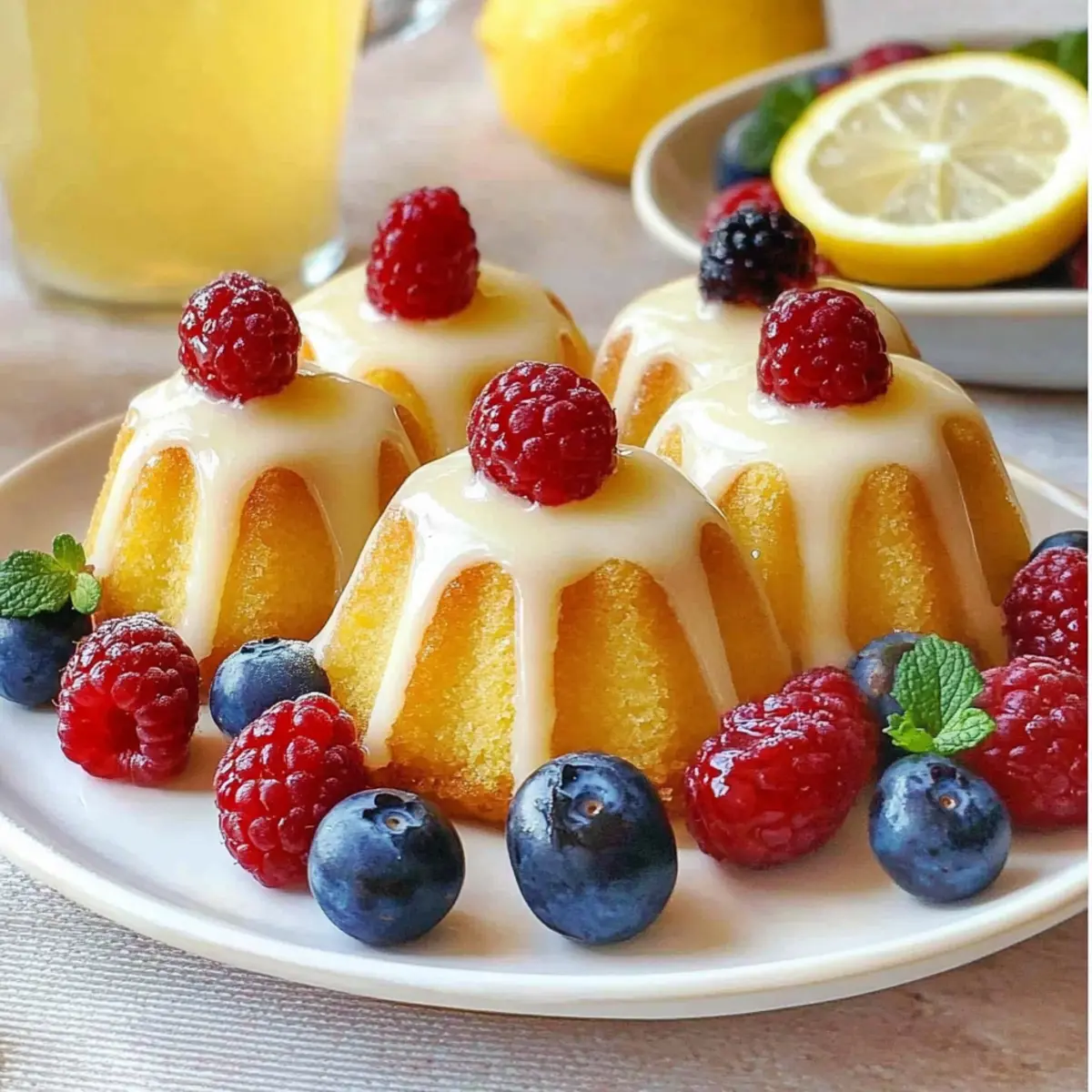 Mini Lemon Bundt Cakes