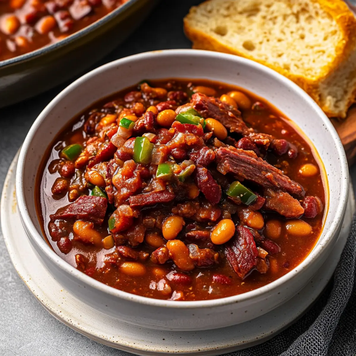 Chuck Wagon Brisket and Beans