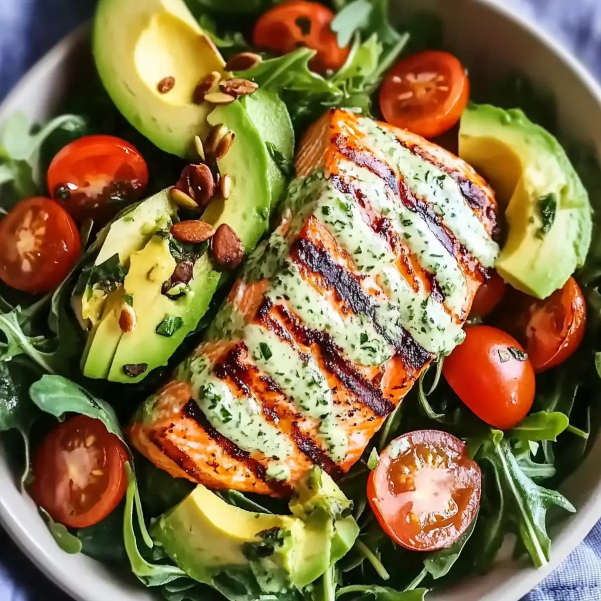Grilled Salmon Salad
