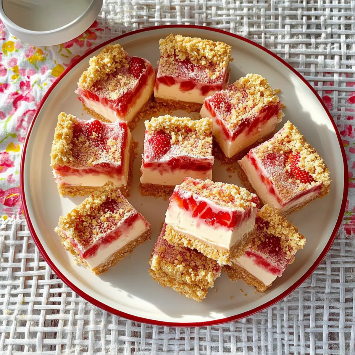 Strawberry Shortcake Ice-Cream Bars