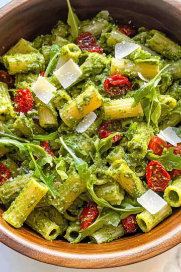 Pesto Rigatoni Pasta Salad