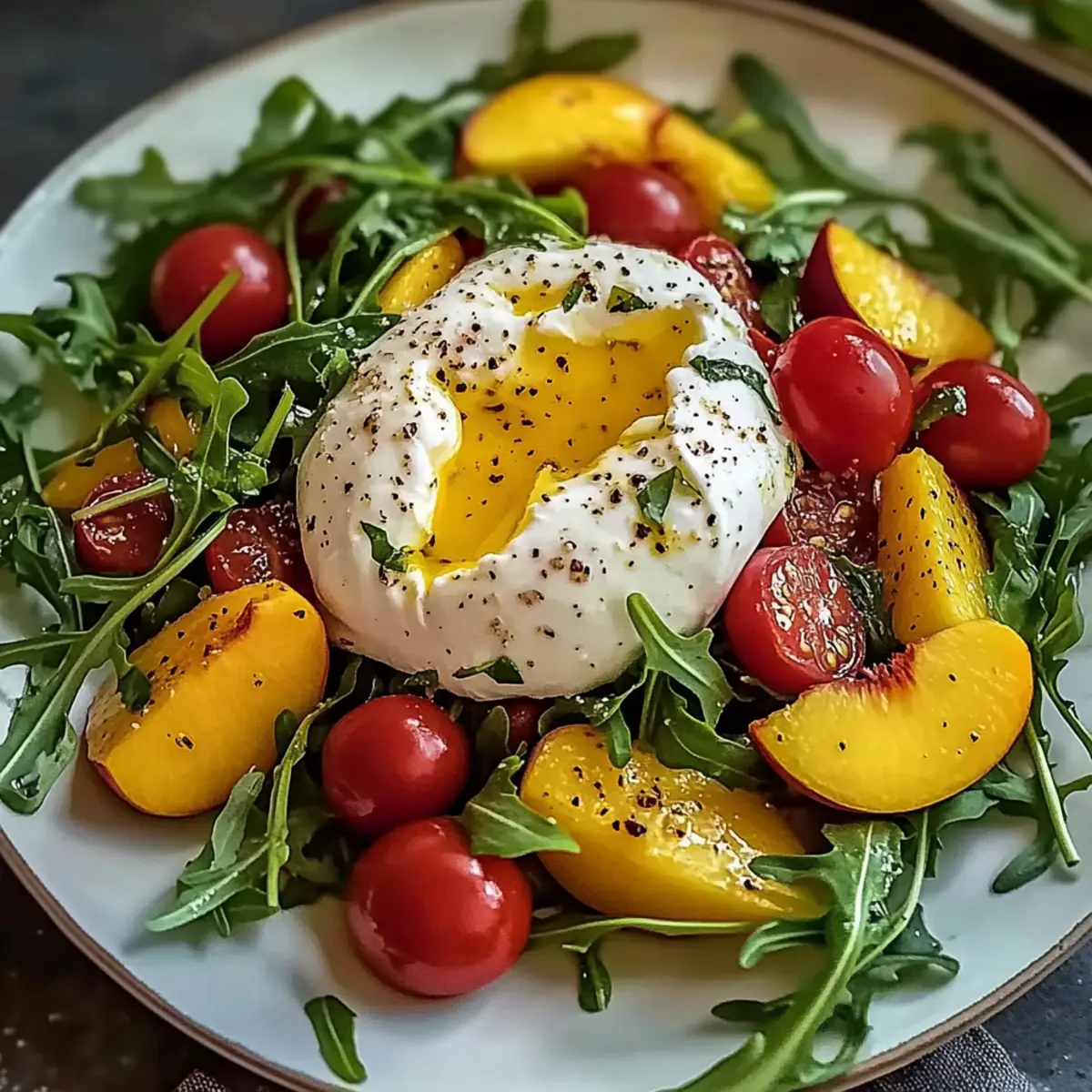 Peach Burrata Salad