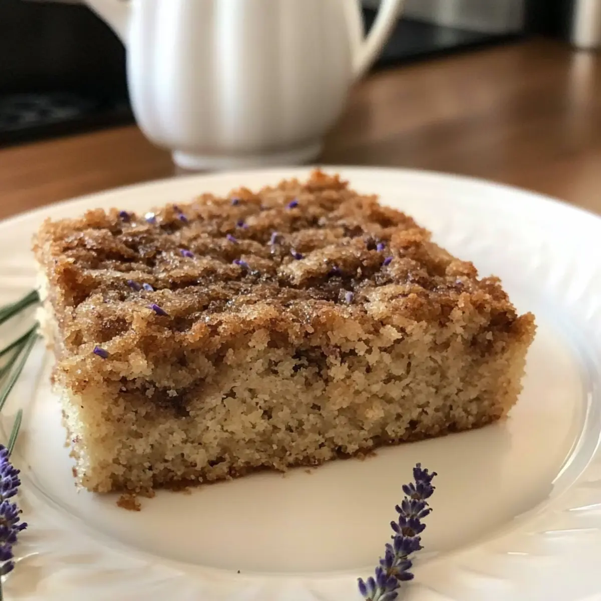Lavender and Honey Coffee Cake