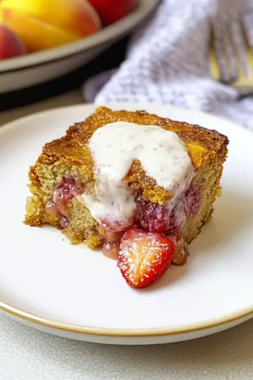 Strawberry Peach Cobbler