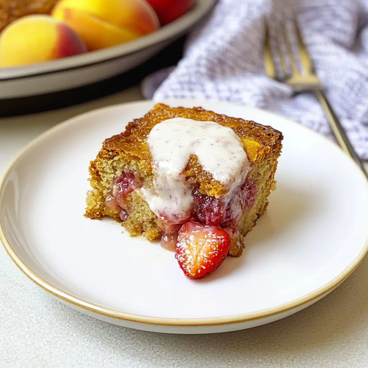 Strawberry Peach Cobbler