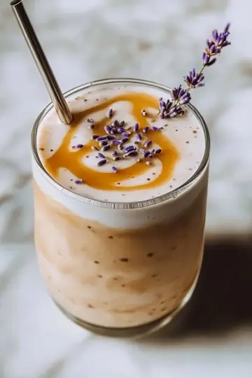 Honey Lavender Frozen Latte