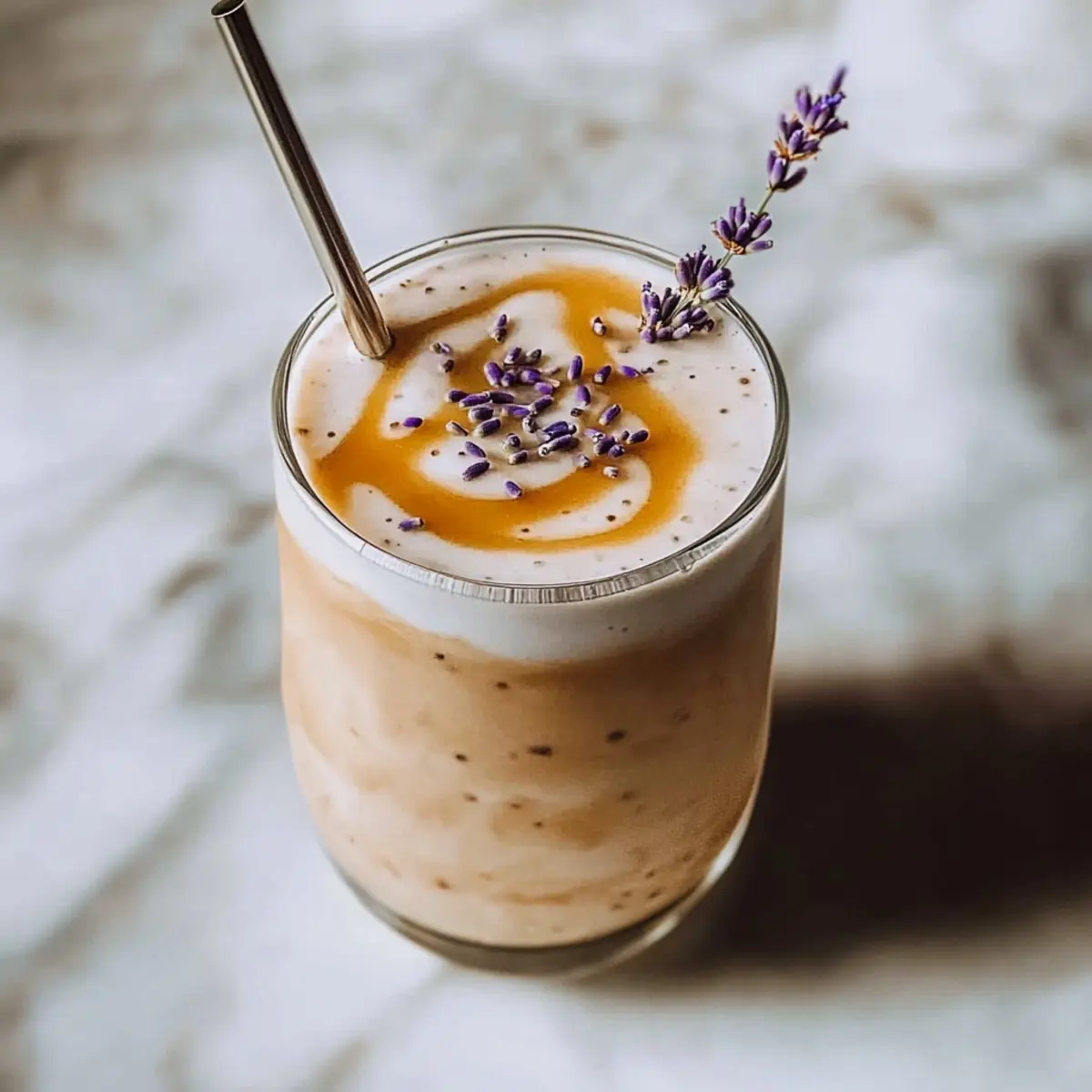 Honey Lavender Frozen Latte