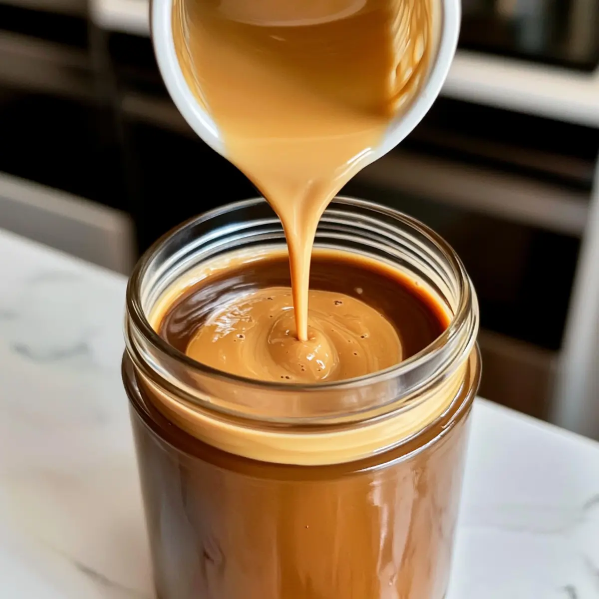 Homemade Butterscotch Coffee Creamer