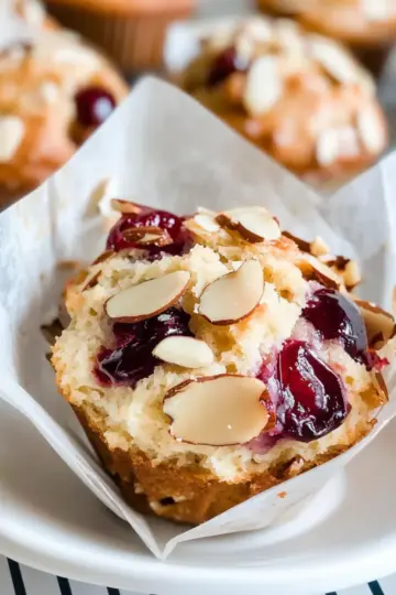 Almond Cherry Muffins